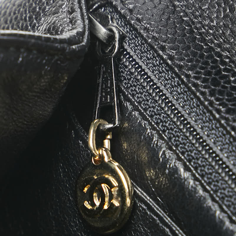 Chanel Caviar Skin Matelasse Coco Mark Handbag