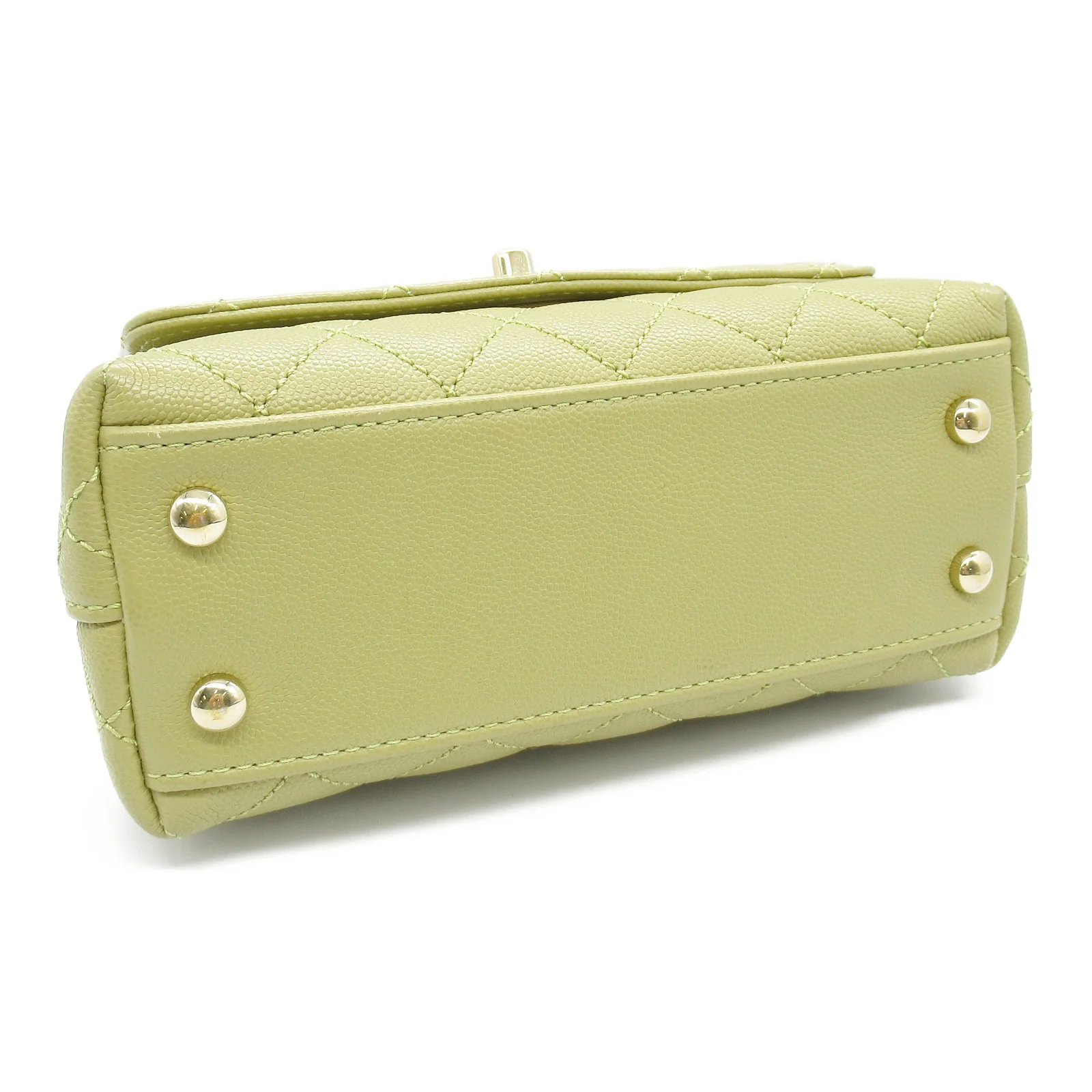 Chanel Caviar Skin Coco Handle Shoulder Bag