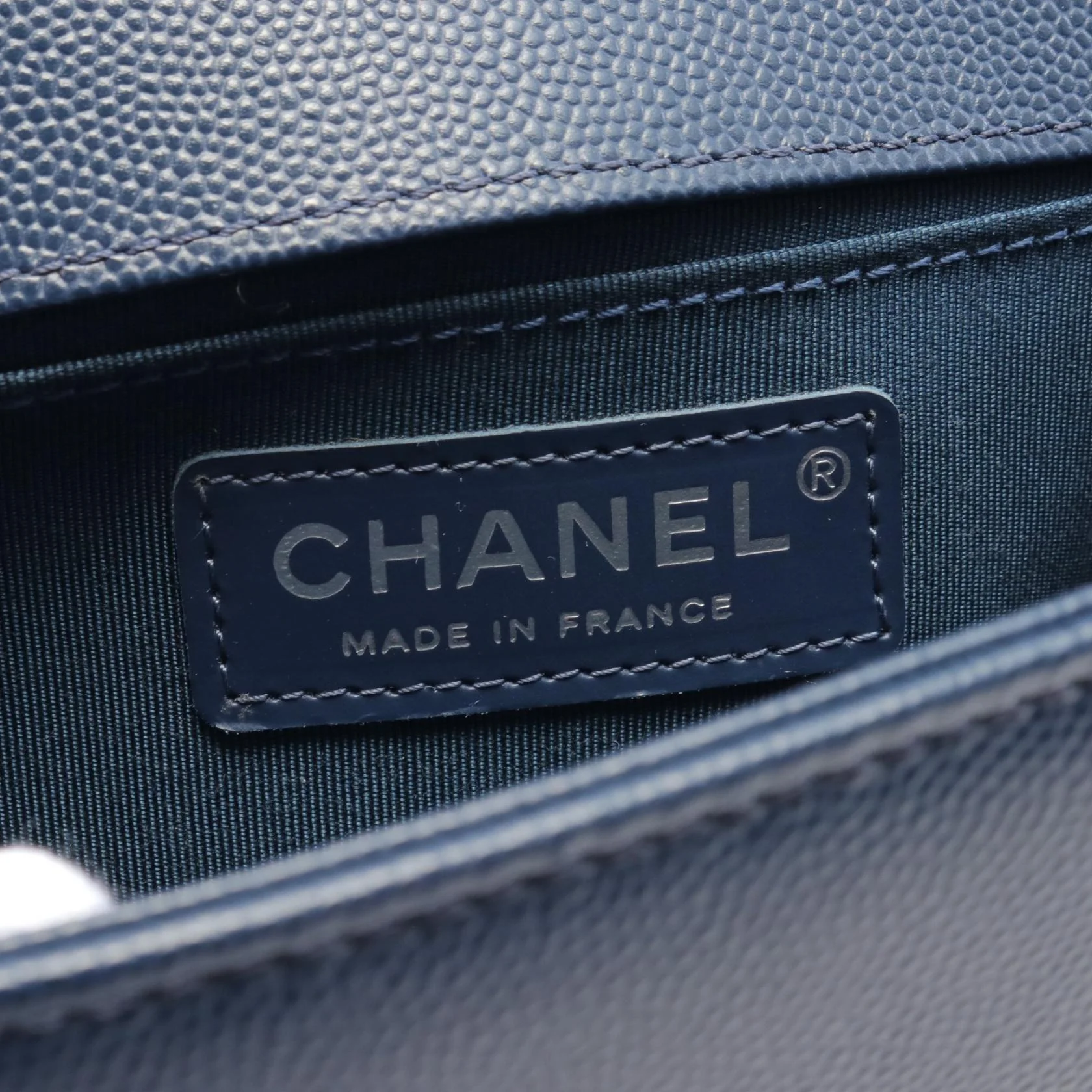 Chanel Boy Small Matelasse Shoulder Bag Navy