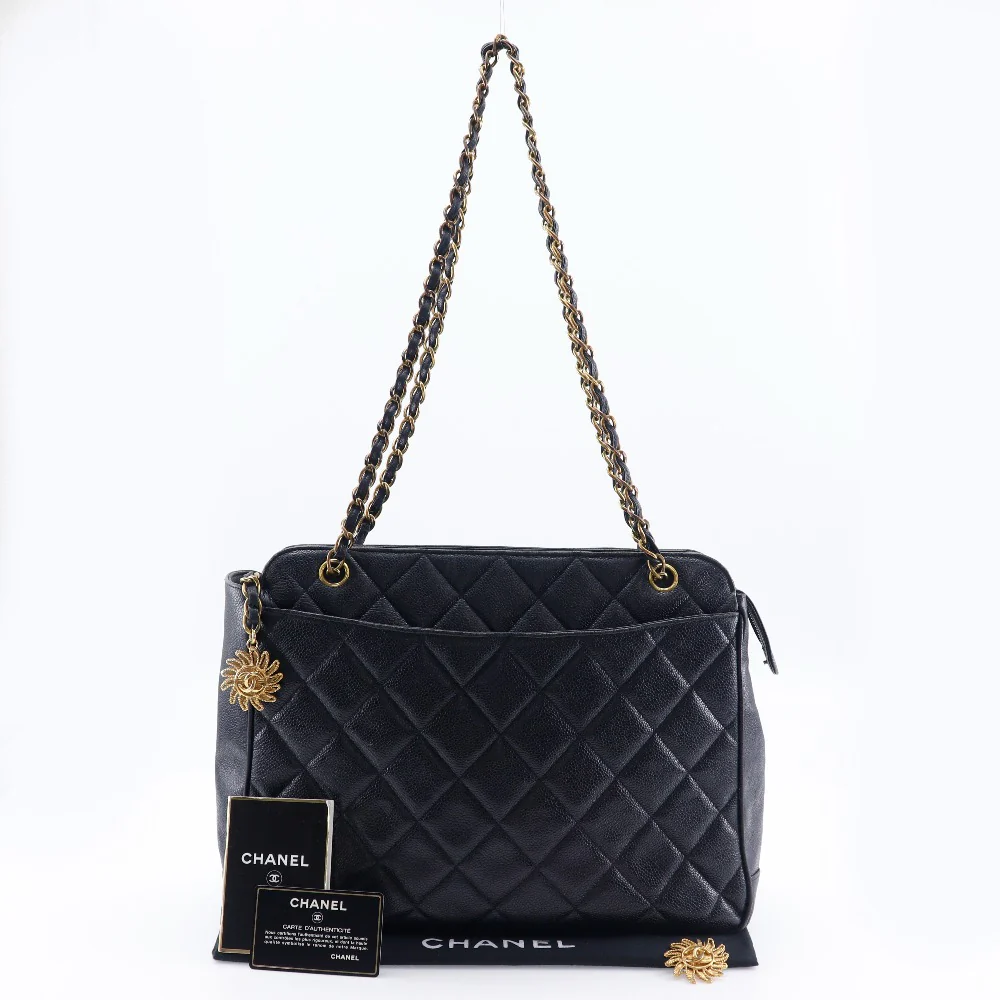 Chanel Caviar Skin Chain Shoulder Bag