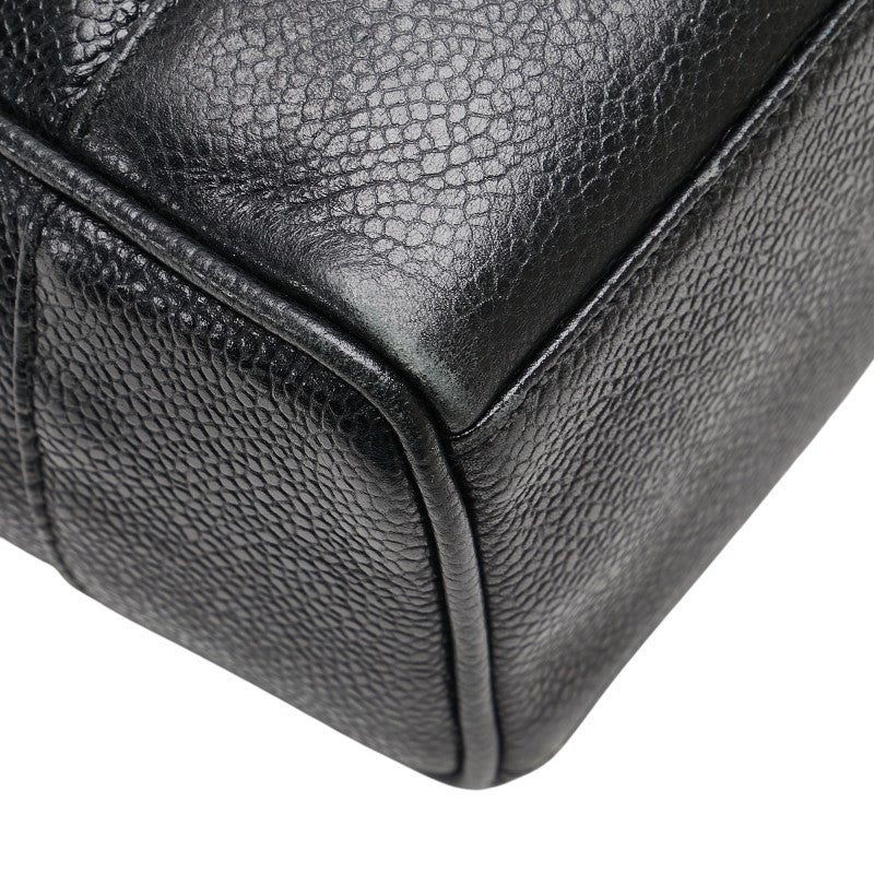 Chanel Caviar Skin Tote Bag Black