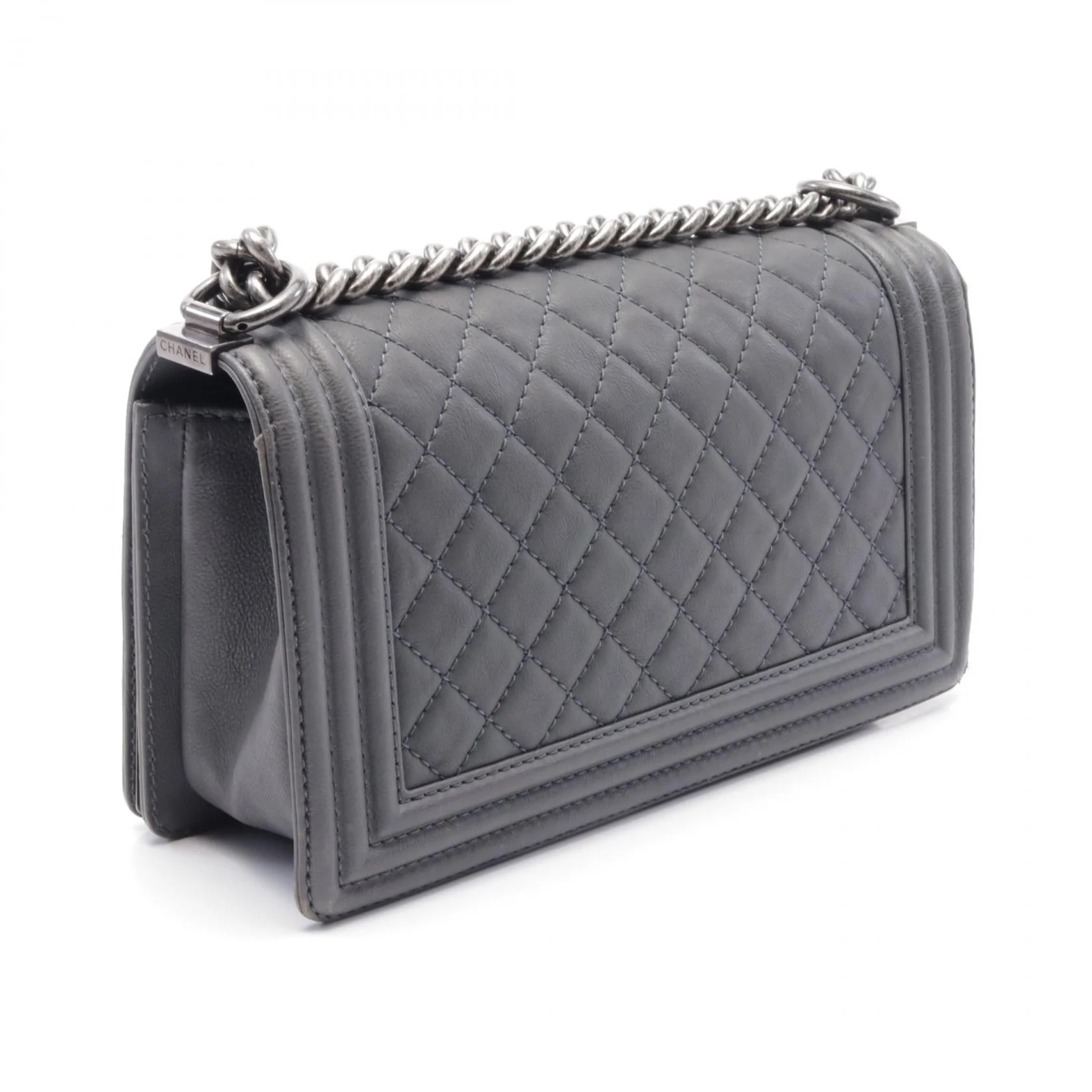 Chanel Boy Leather Shoulder Bag A67086
