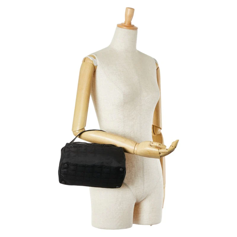 Chanel Nylon Leather Vanity Bag