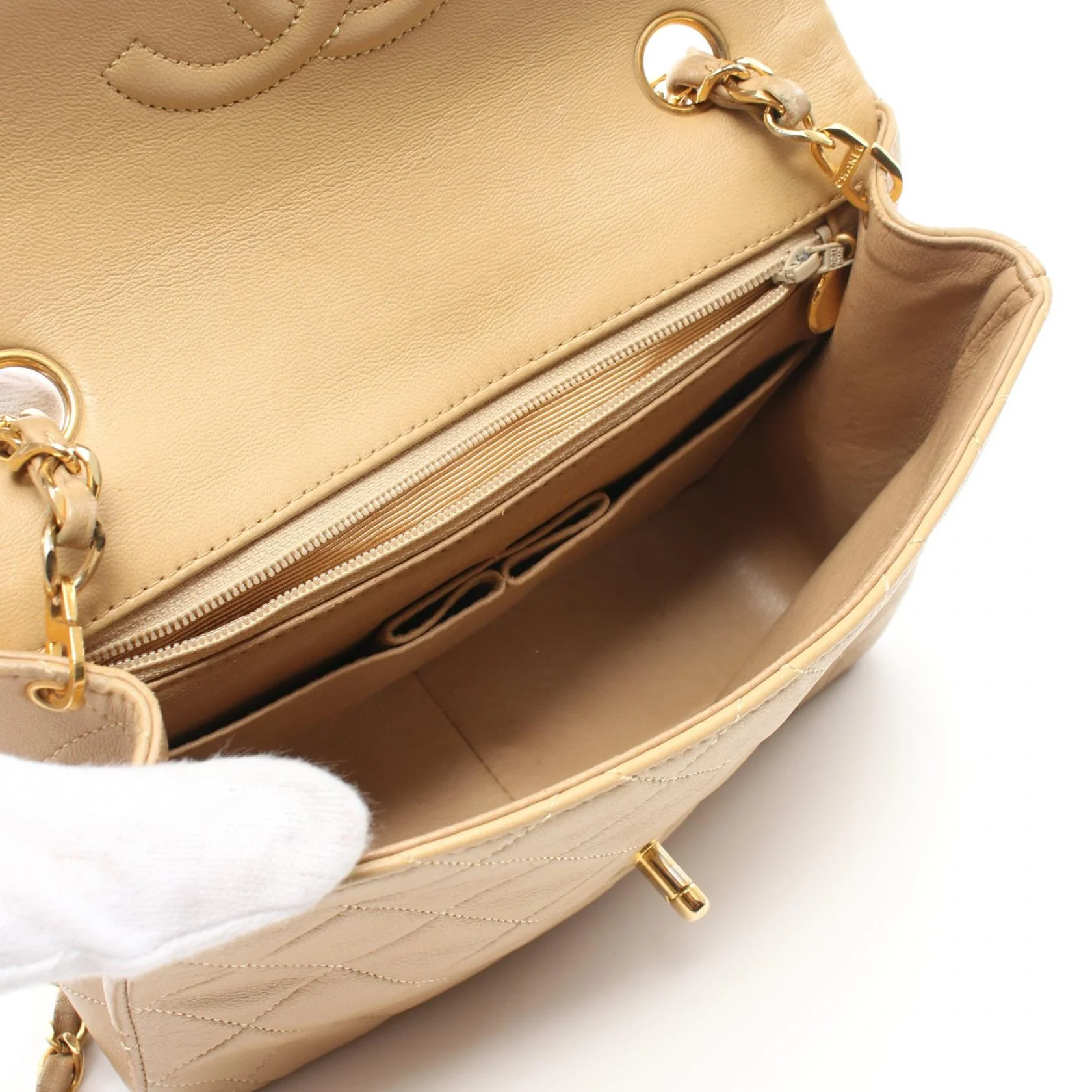 Chanel Lambskin Mini Matelasse 20 Shoulder Bag A01163