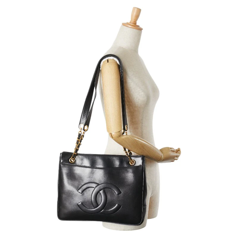 Chanel Lambskin Coco Mark Chain Tote Bag