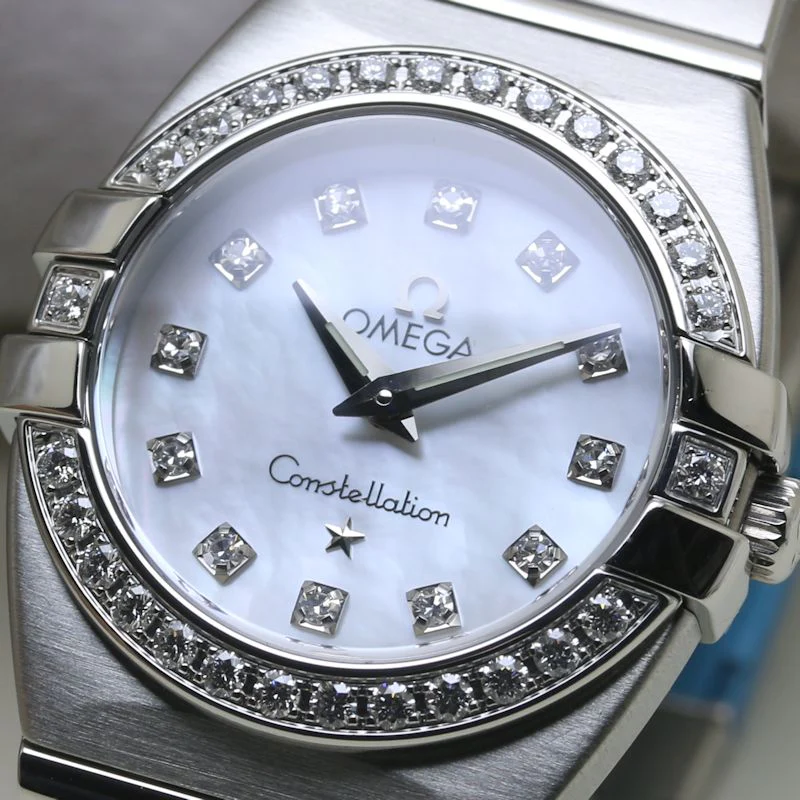 Omega Constellation Double Eagle Diamond Quartz Watch