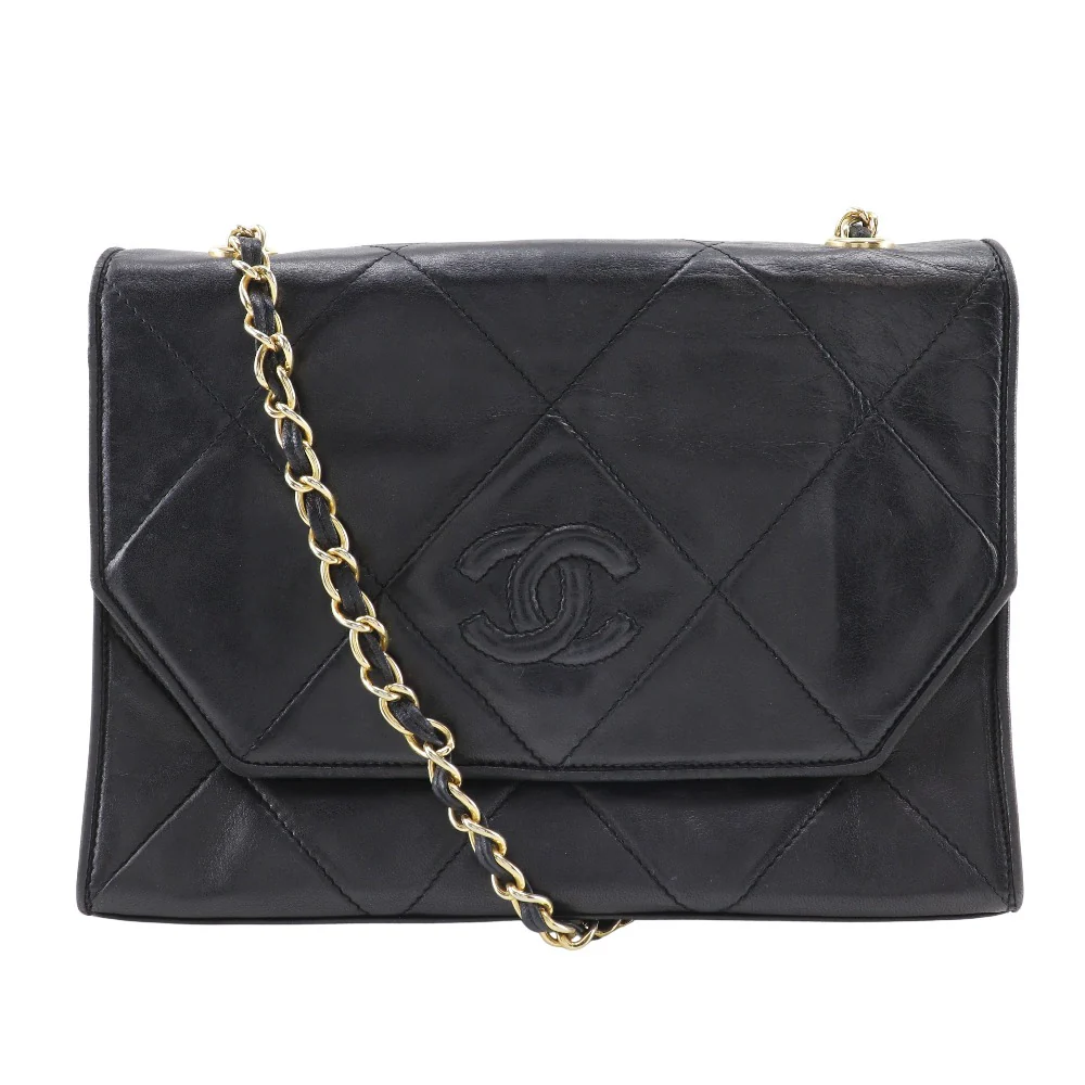 Chanel Lambskin Chain Shoulder Bag Vintage