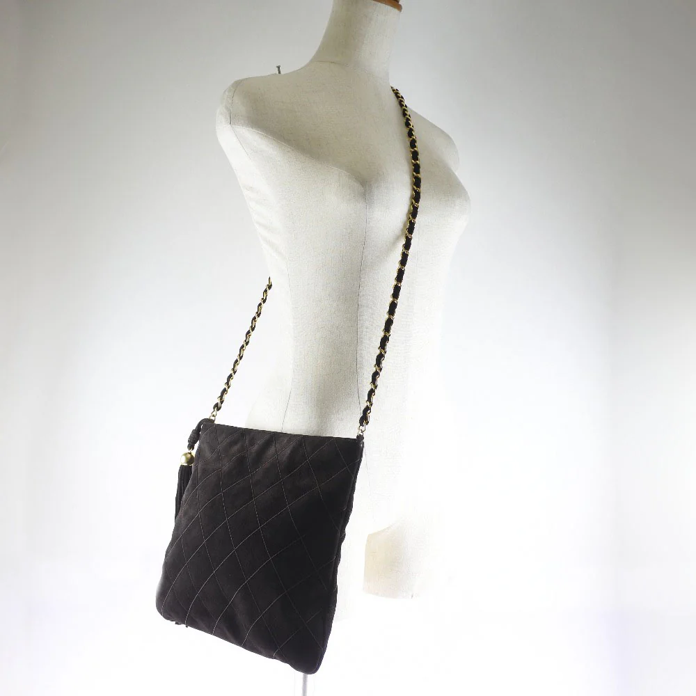 Chanel Suede Chain Shoulder Bag
