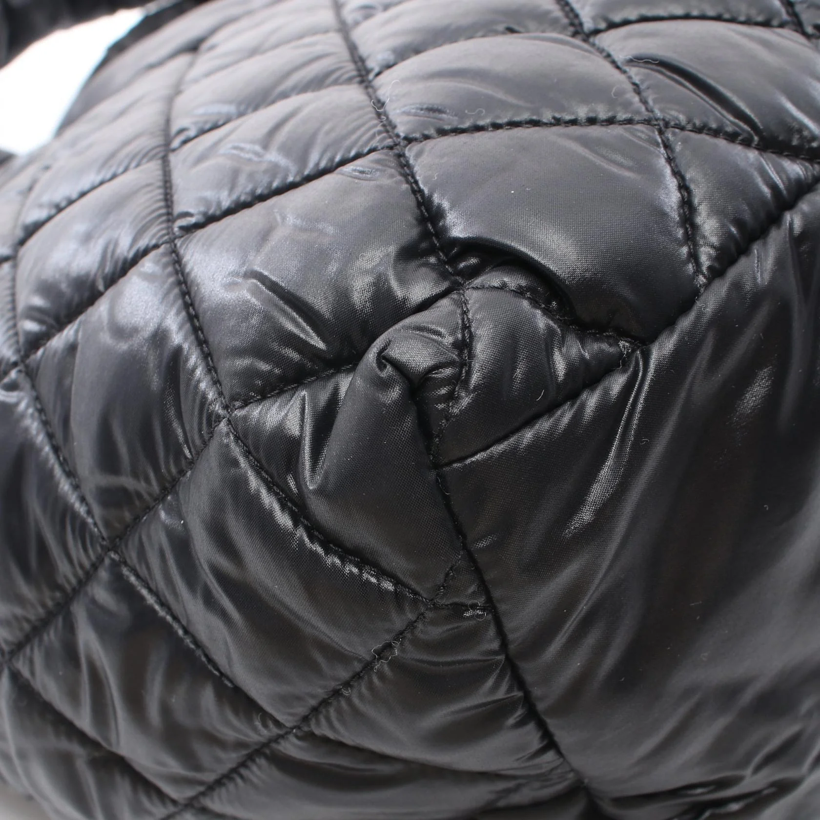 Chanel Coco Cocoon Small Tote Bag Nylon Leather