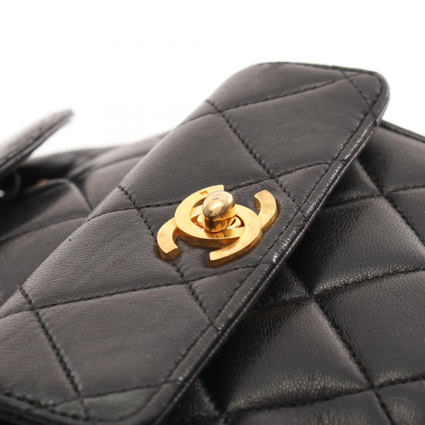 Chanel Matelasse Lambskin Backpack Black
