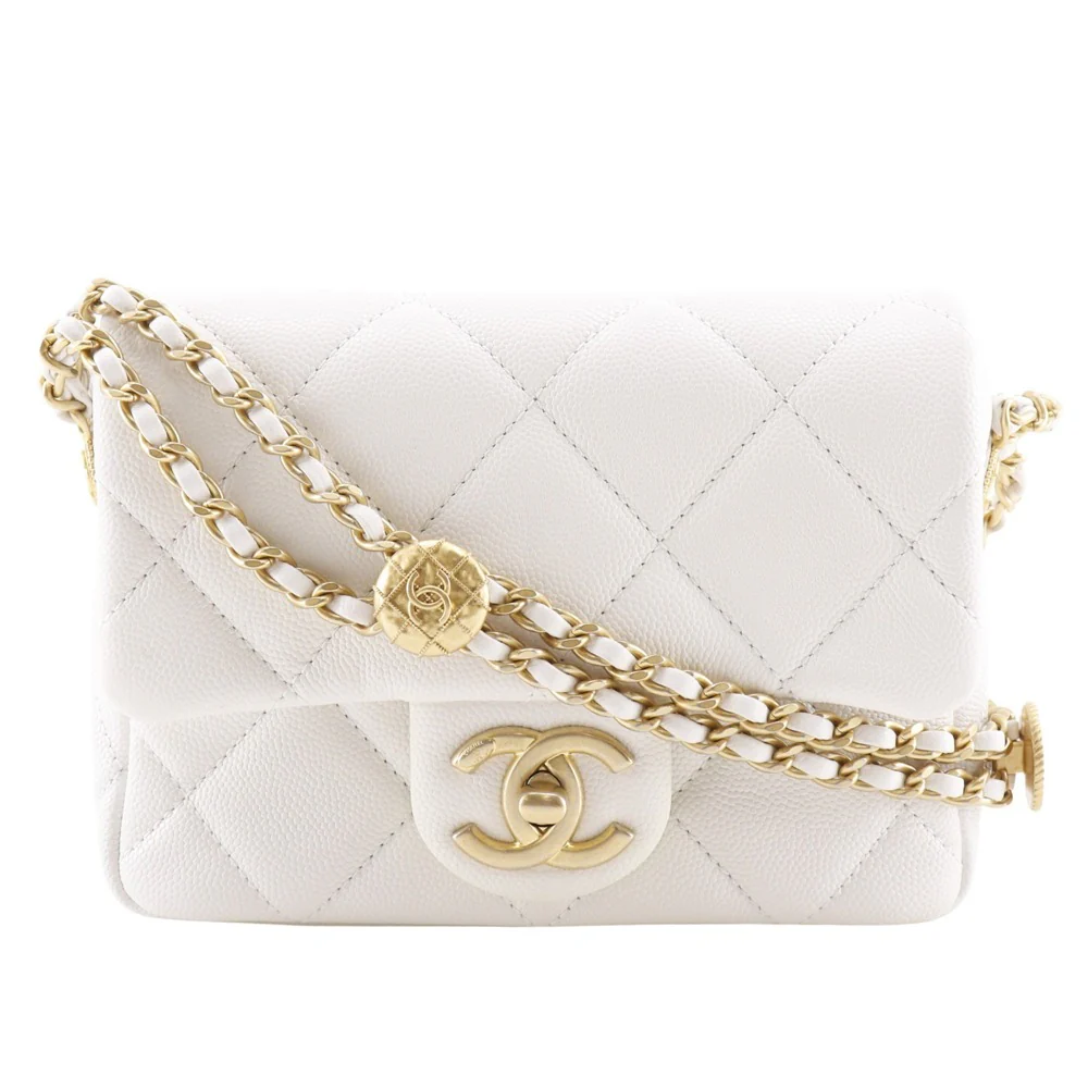 Chanel Caviar Matelasse Flap Shoulder Bag