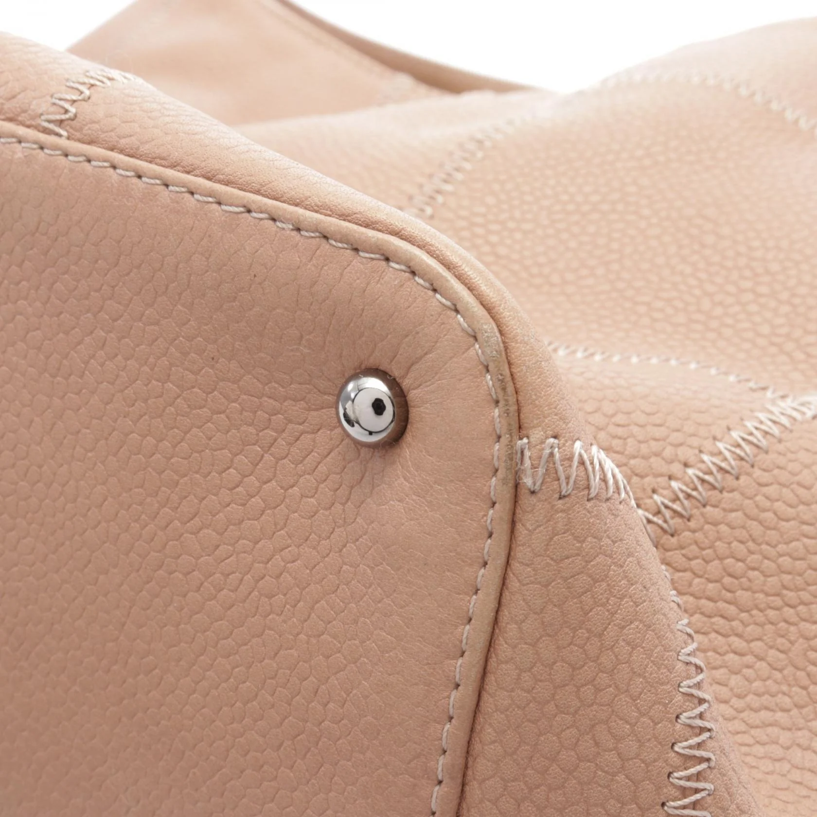 Chanel Caviar Skin Chocobar Handbag Beige