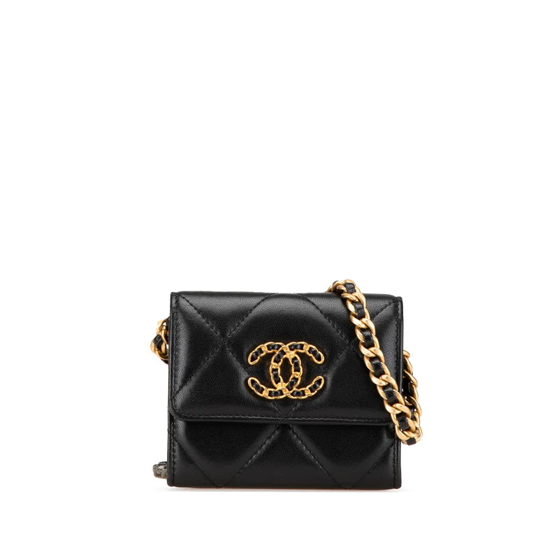 Chanel Lambskin Mini Chain Wallet AP2409