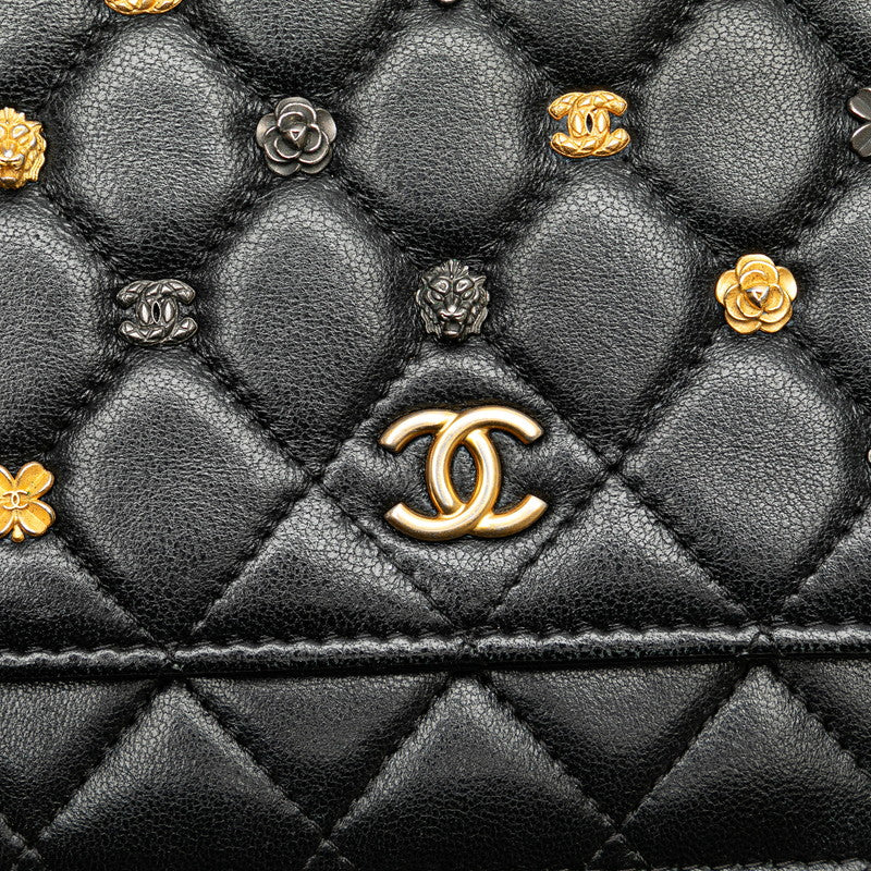Chanel Matelasse Lambskin Chain Shoulder Wallet Bag