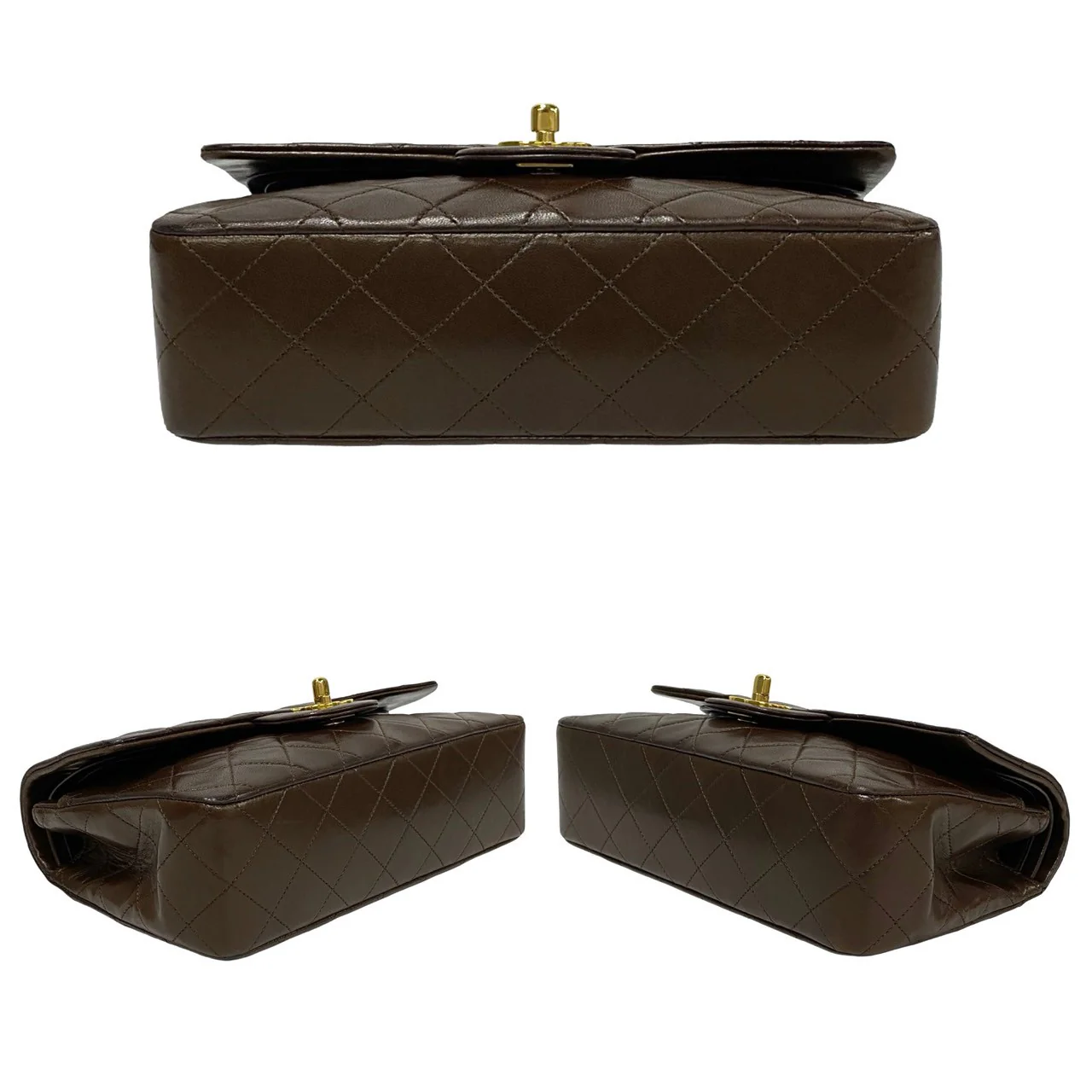 Chanel Lambskin W Flap 23 Matelasse Chain Shoulder Bag
