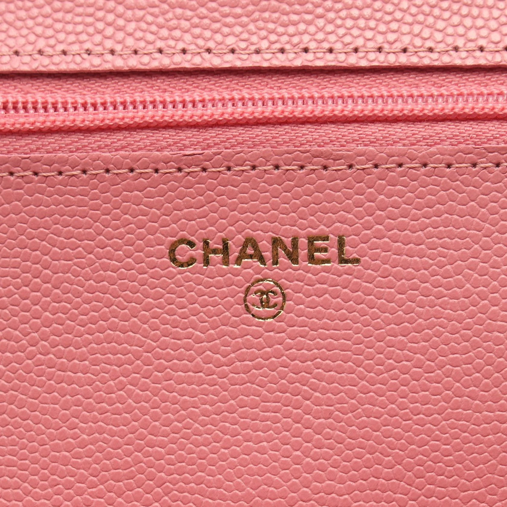 Chanel Caviar Skin Matelasse Shoulder Bag Pink