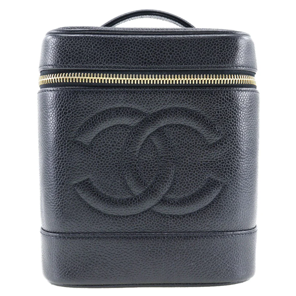 Chanel Caviar Vanity Handbag Black