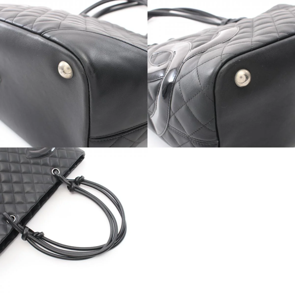 Chanel Cambon Large Tote Bag Leather Black A25169