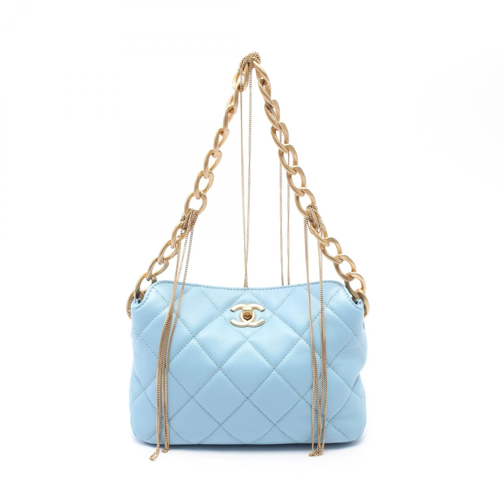 Chanel Matelasse Leather Handbag Blue