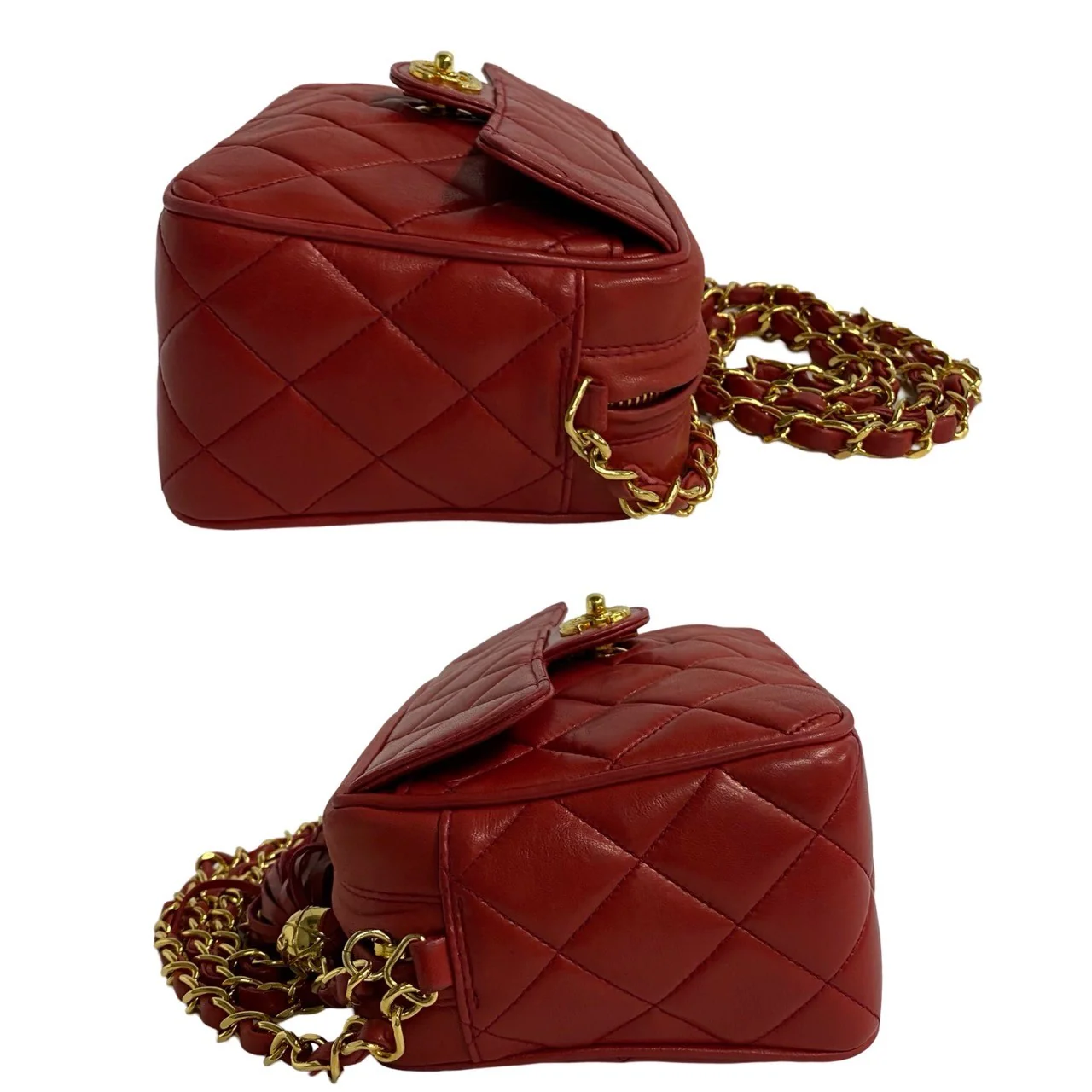 Chanel Lambskin Matelasse Tassel Chain Shoulder Bag