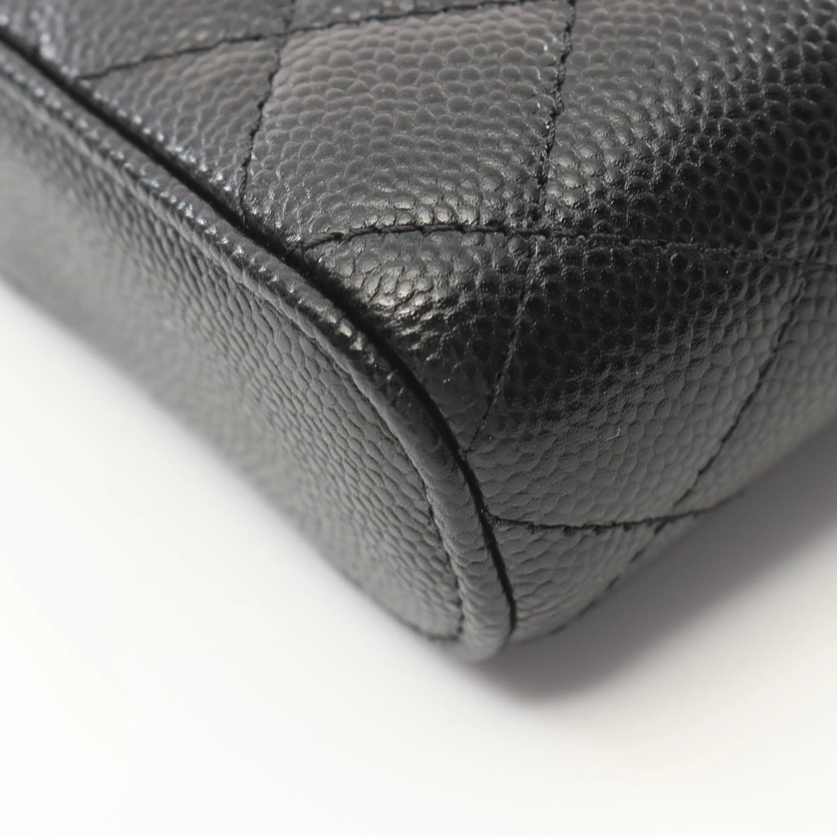 Chanel Leather Matelasse Small Vanity Case Bag
