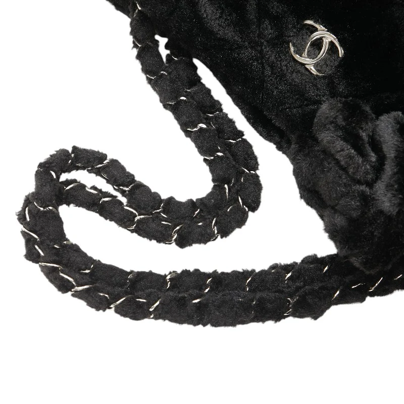 Chanel Camellia Chain Tote Bag Black