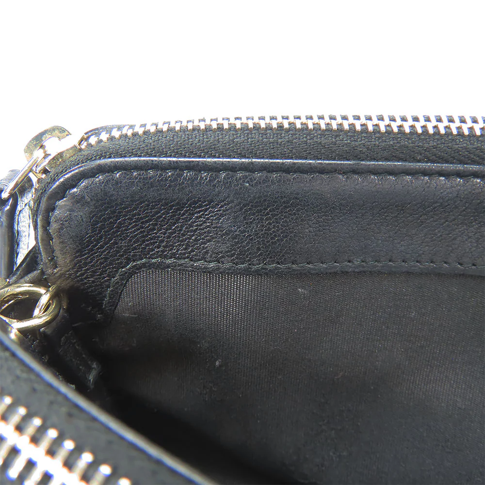 Chanel Lambskin Chain Shoulder Bag Wallet