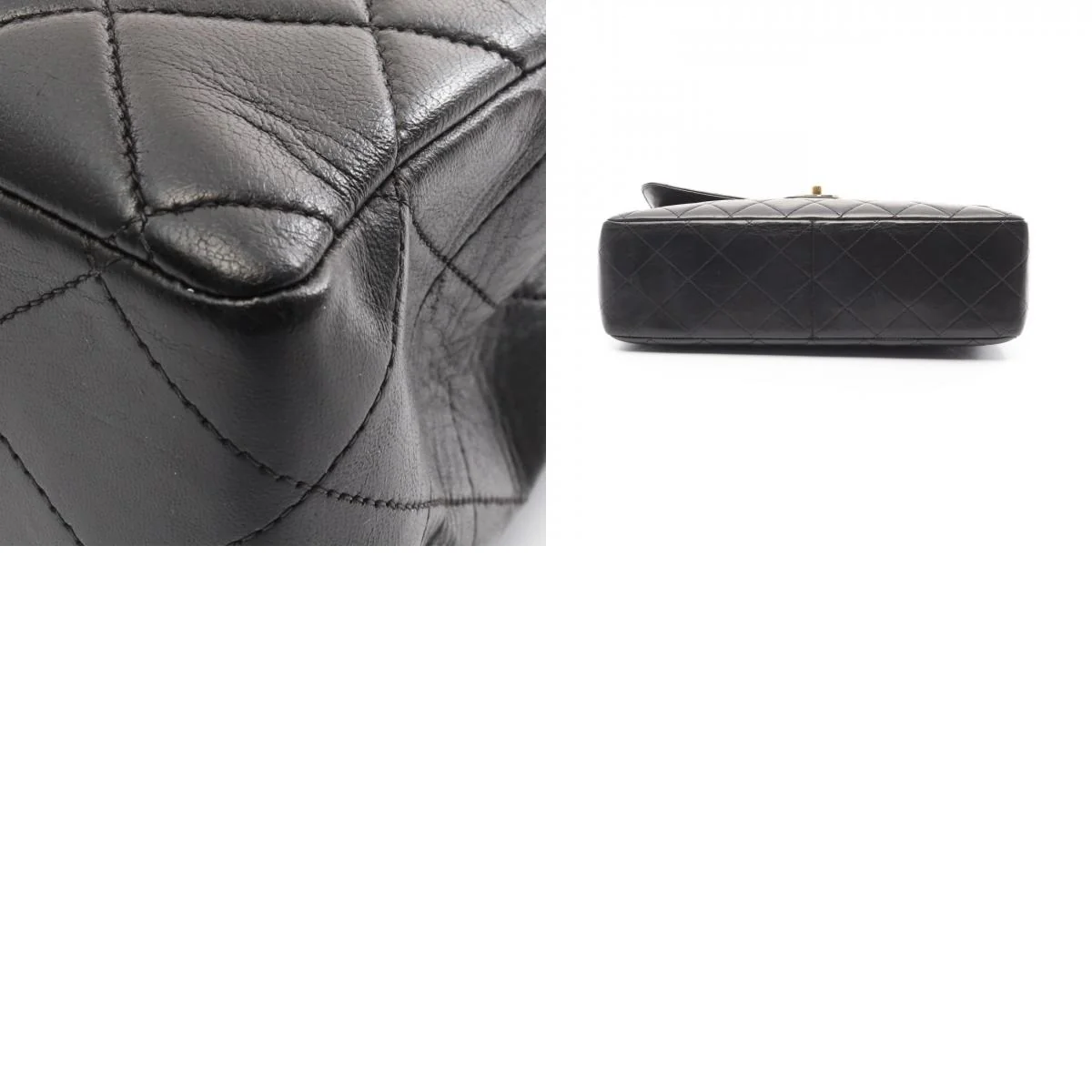 Chanel Lambskin Single Flap Shoulder Bag