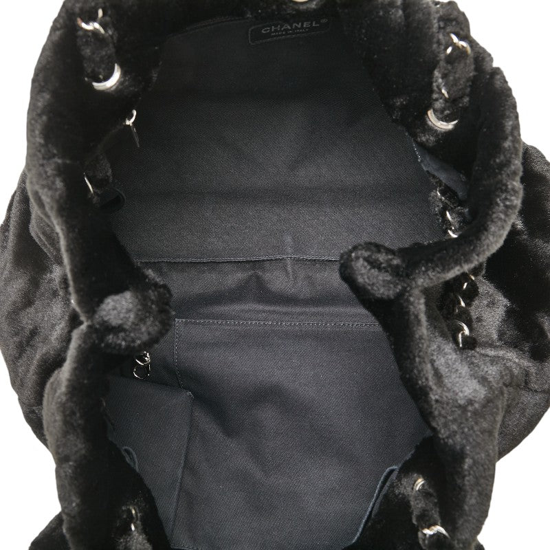 Chanel Camellia Chain Tote Bag Black