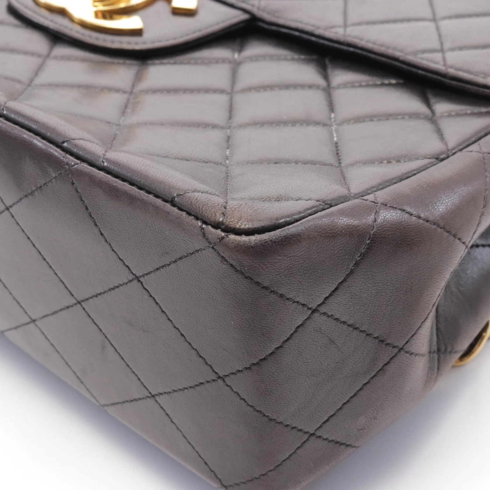 Chanel Lambskin Large Flap Shoulder Bag A58600