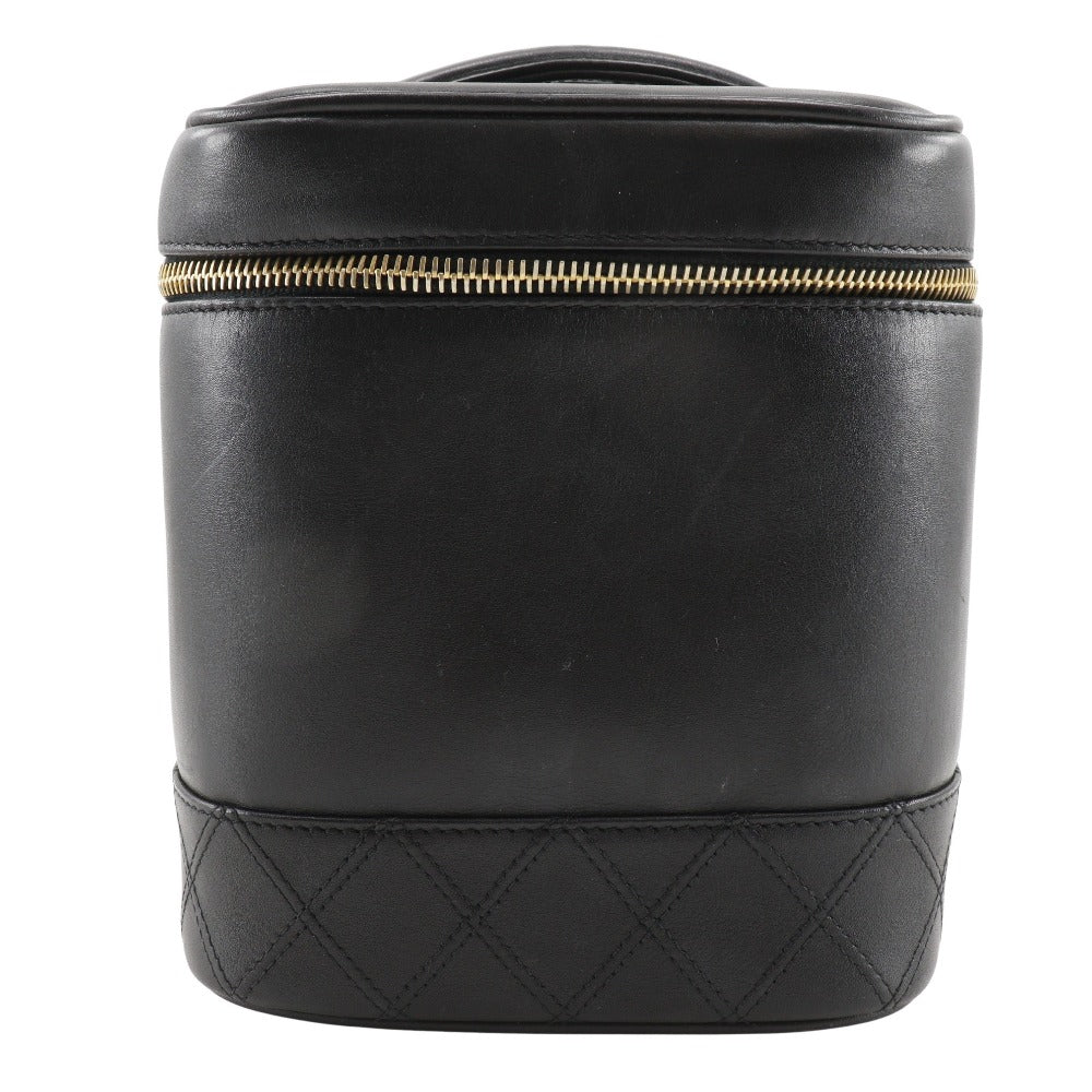 Chanel Vanity Pouch Vintage Lambskin Black