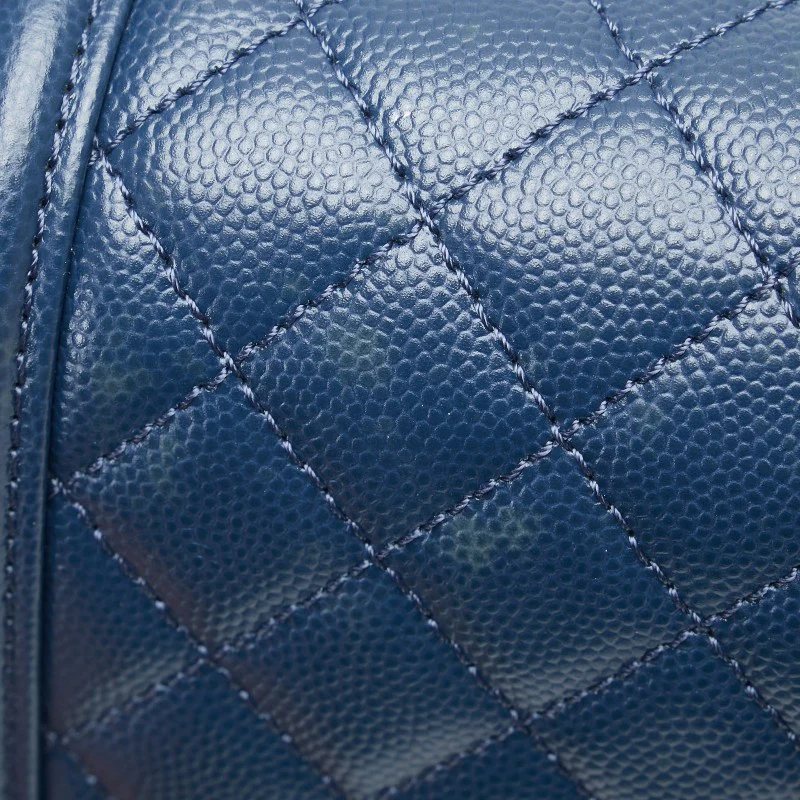 Chanel Boy 25 Navy Caviar Chain Shoulder Bag