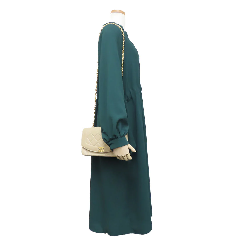 Chanel Diana Lambskin Shoulder Bag