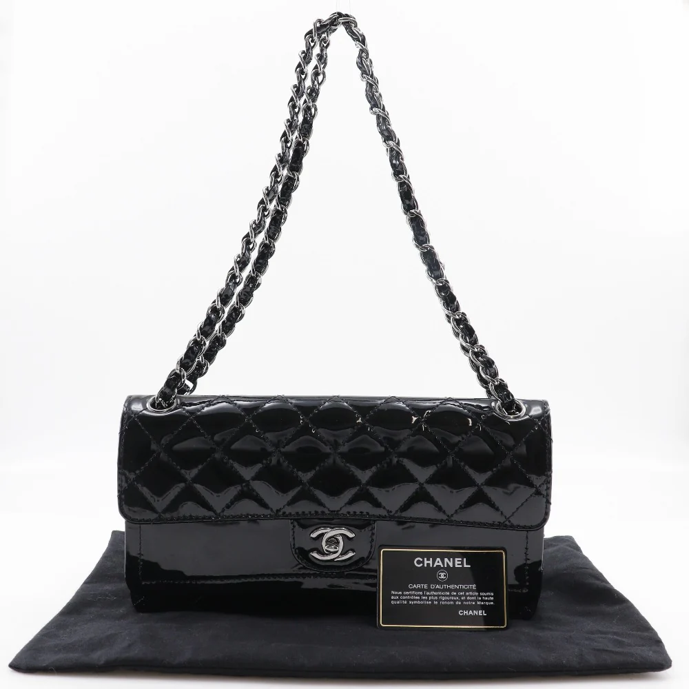 Chanel Patent Leather Chain Shoulder Bag