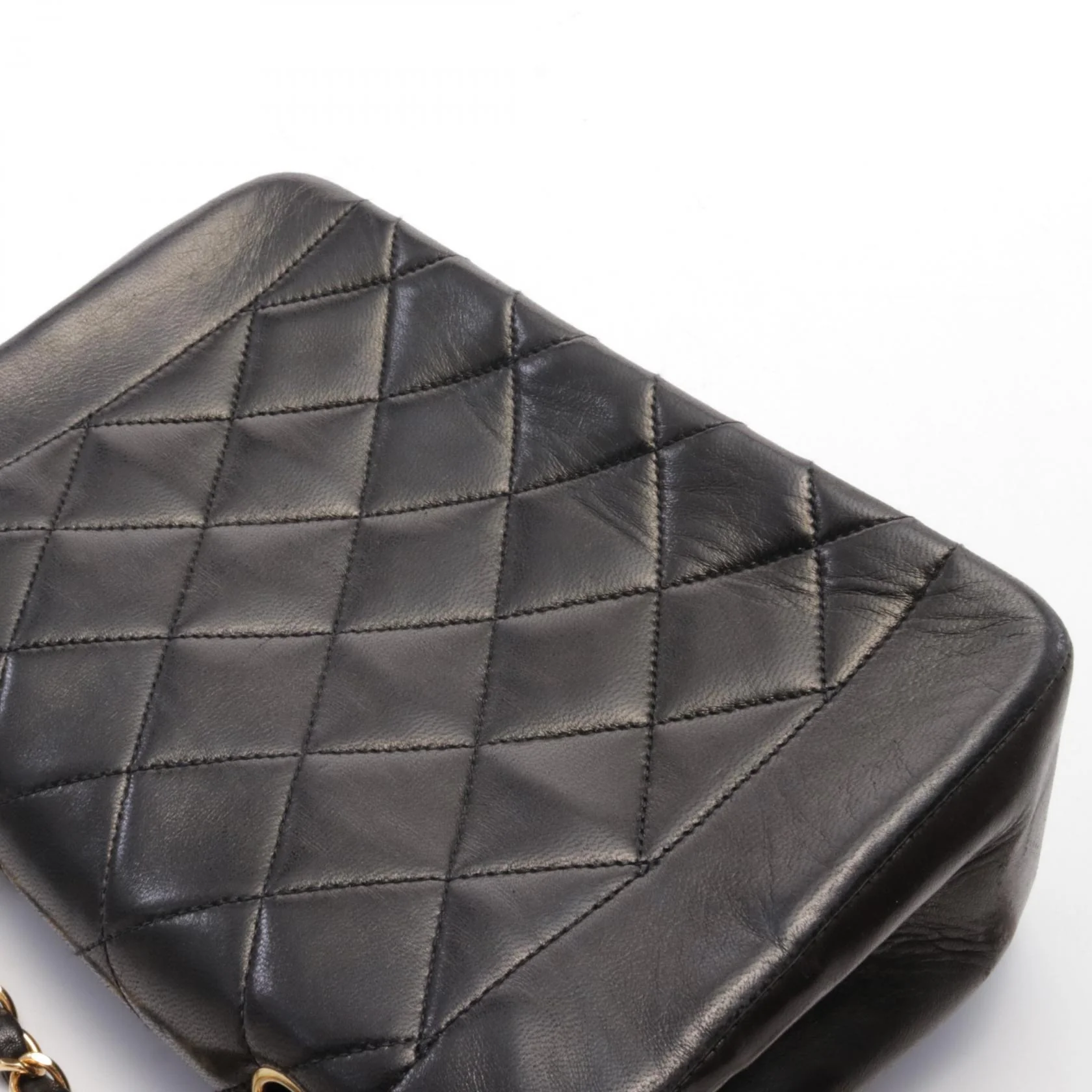 Chanel Diana Flap Lambskin Shoulder Bag Black