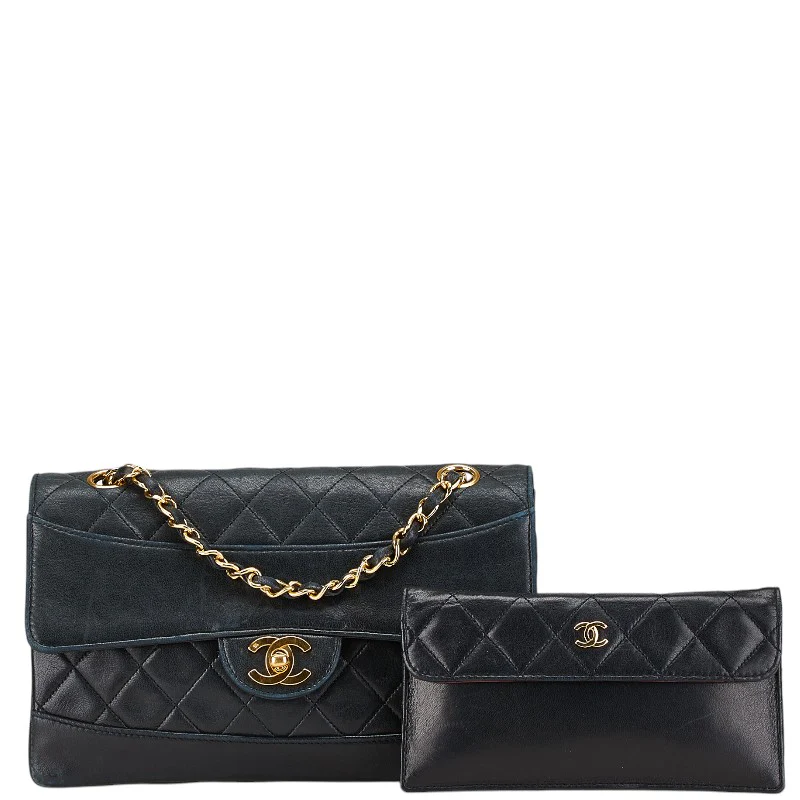 Chanel Lambskin Coco Mark Matelasse Shoulder Bag