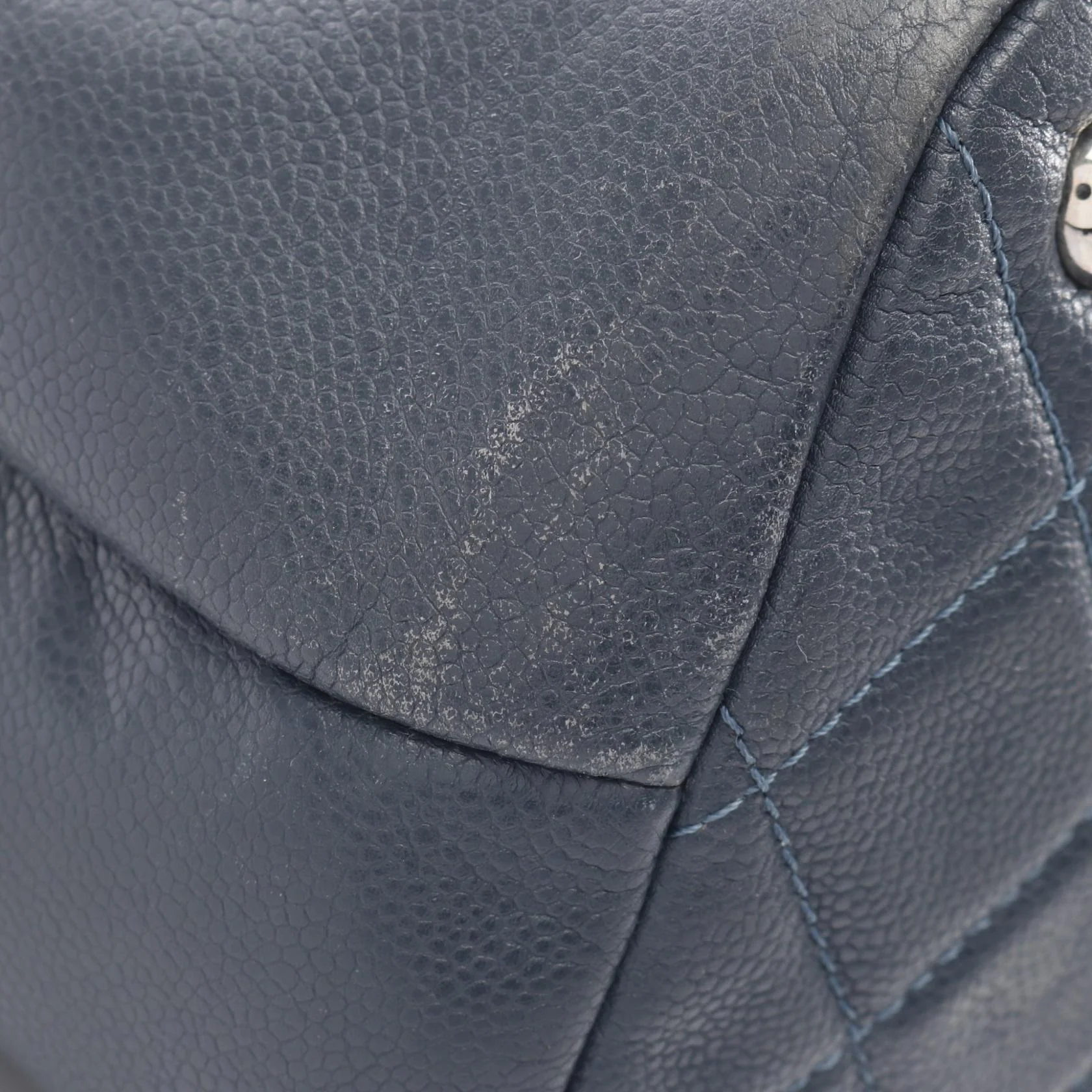 Chanel Matelasse Coco Mark Tote Bag Navy