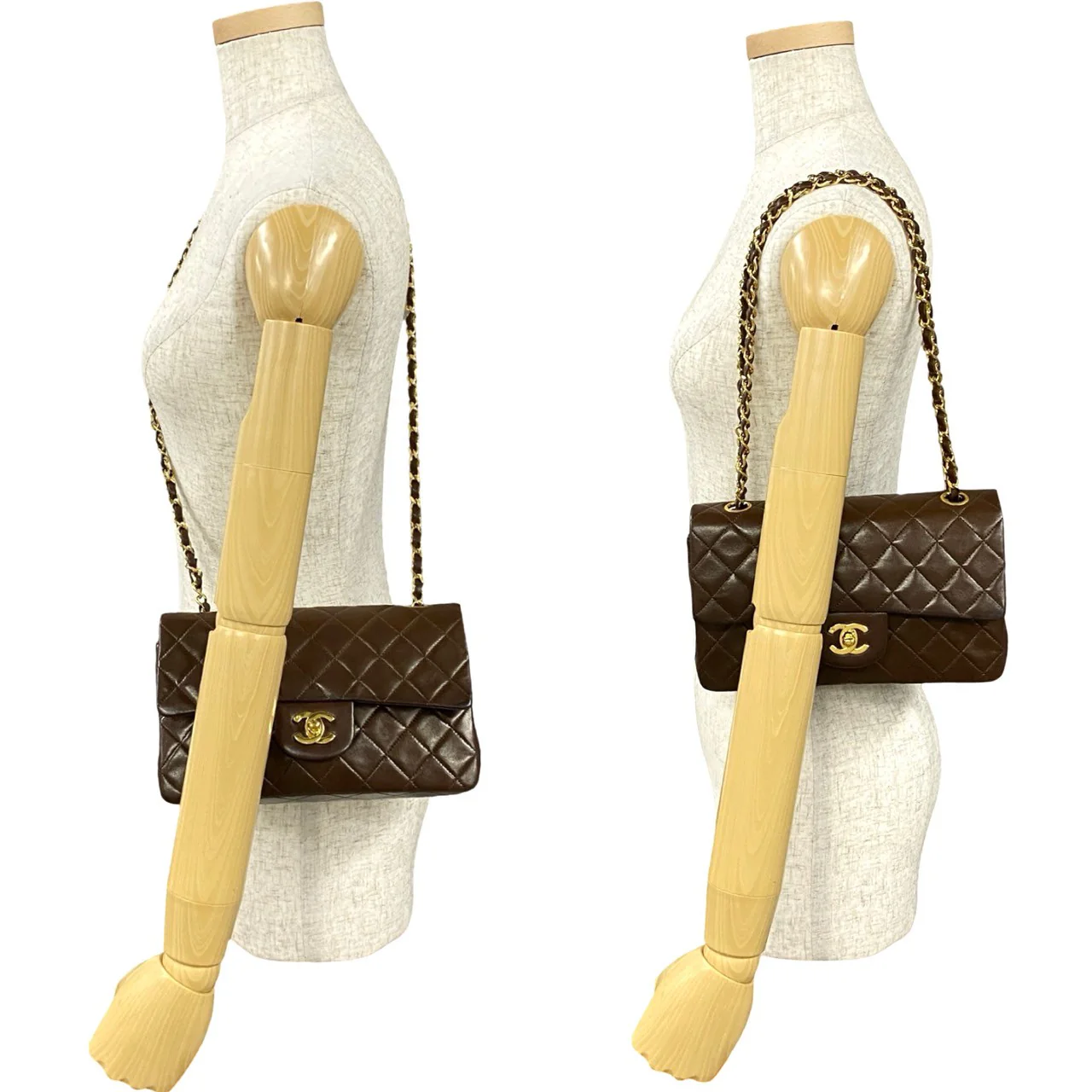 Chanel Lambskin W Flap 23 Matelasse Chain Shoulder Bag