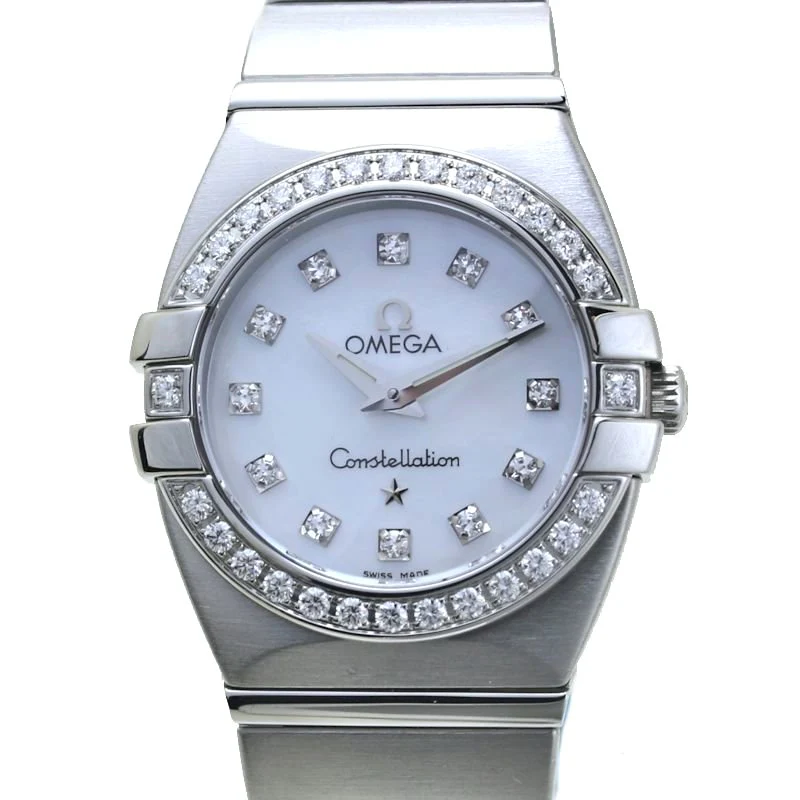 Omega Constellation Double Eagle Diamond Quartz Watch
