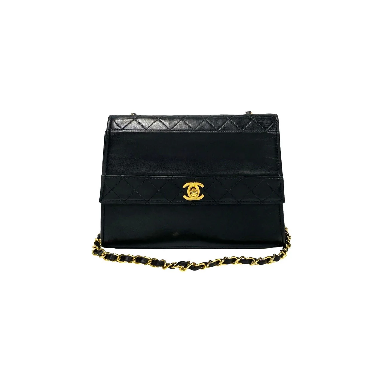 Chanel Matelasse Chain Shoulder Bag Black