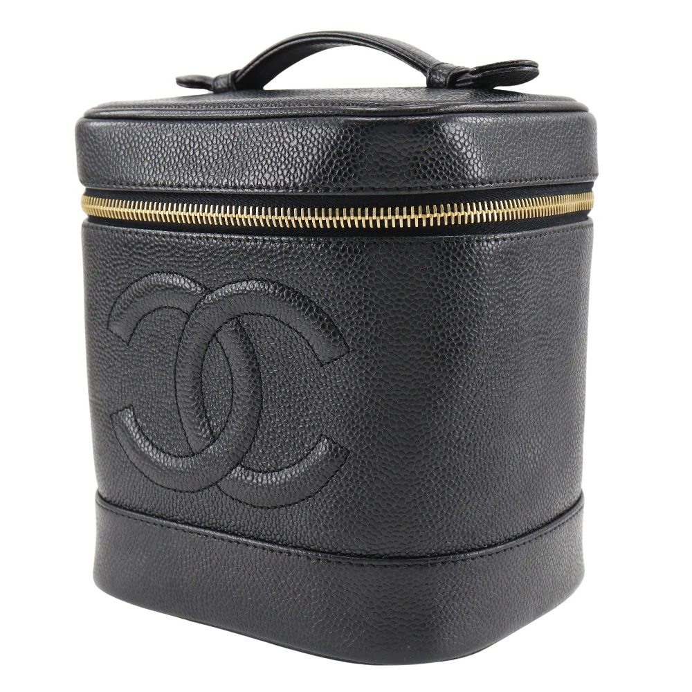 Chanel Caviar Skin Vanity Handbag