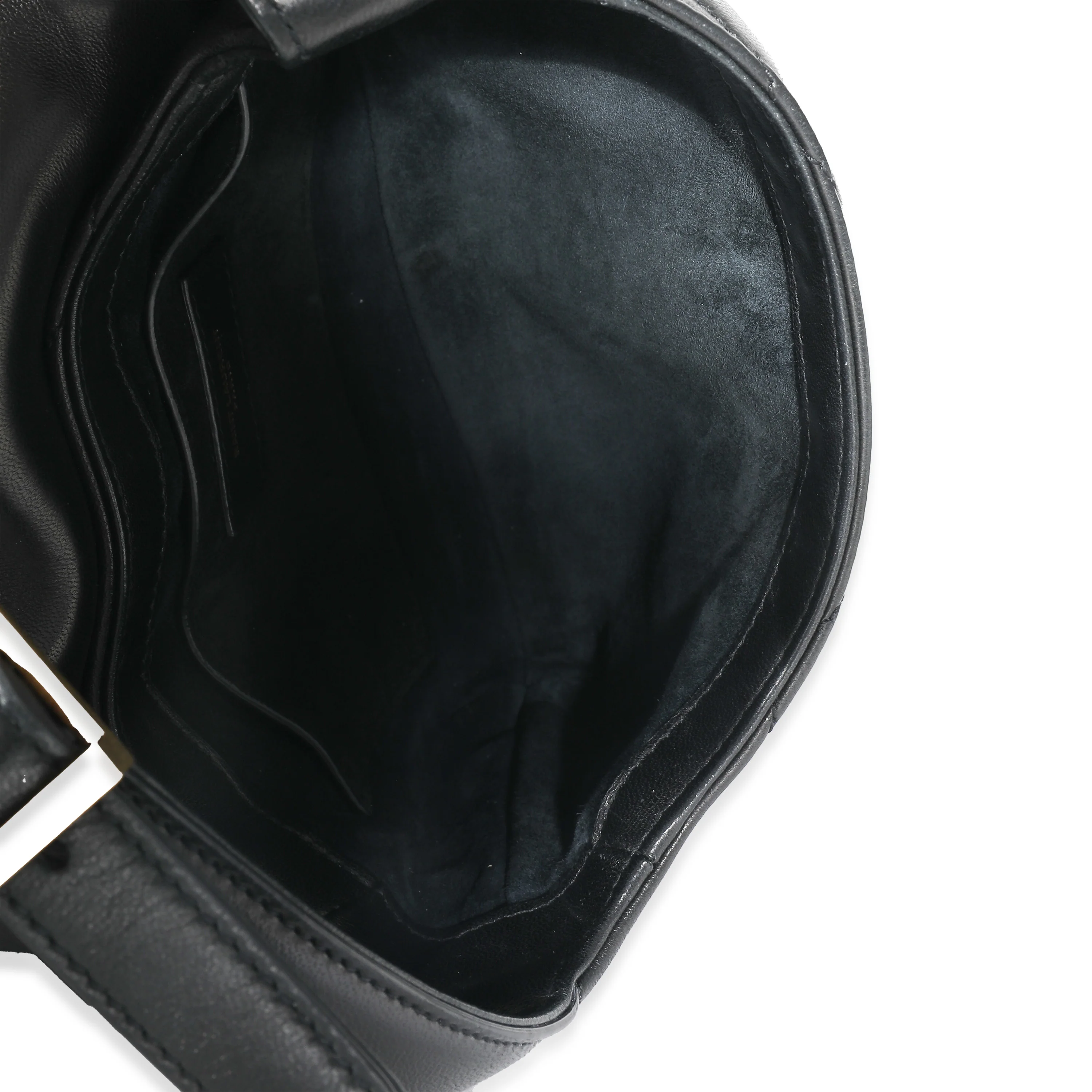 Saint Laurent Black Quilted Lambskin Le 57 Hobo