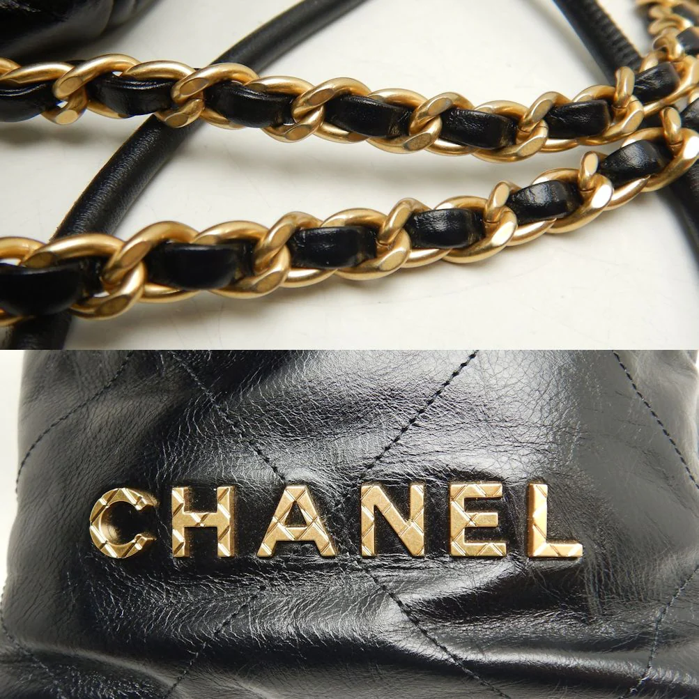 Chanel 22 Mini Handbag Shiny Calfskin