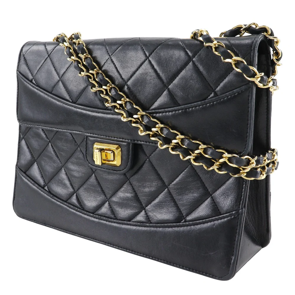 Chanel Lambskin Chain Shoulder Bag Vintage