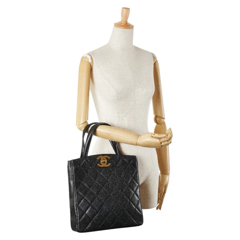 Chanel Caviar Skin Matelasse Tote Bag