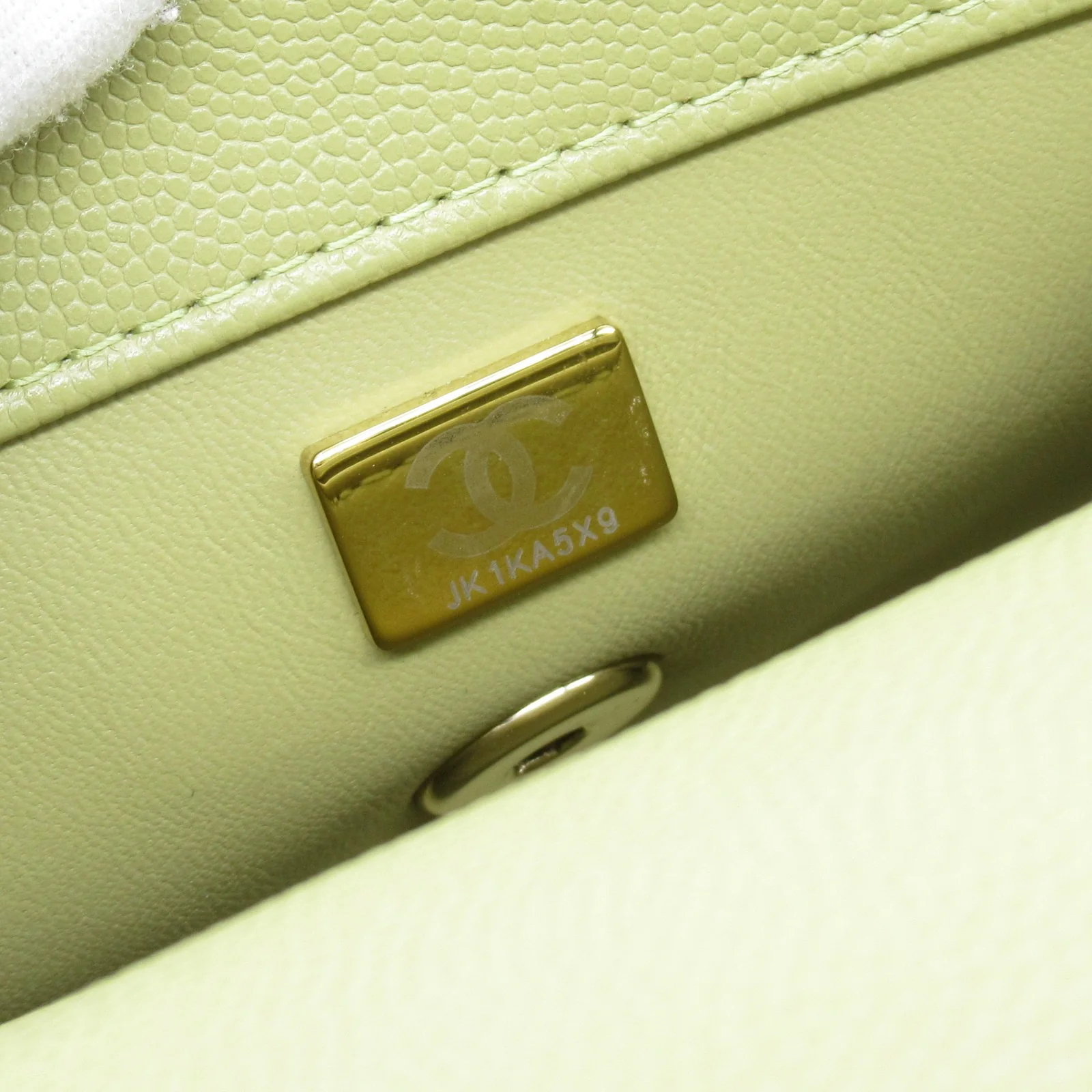Chanel Caviar Skin Coco Handle Shoulder Bag