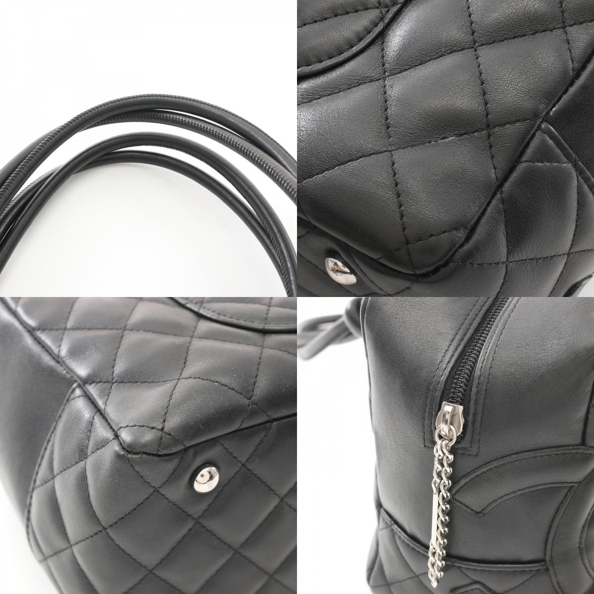 Chanel Cambon Line Leather Bowling Shoulder Bag