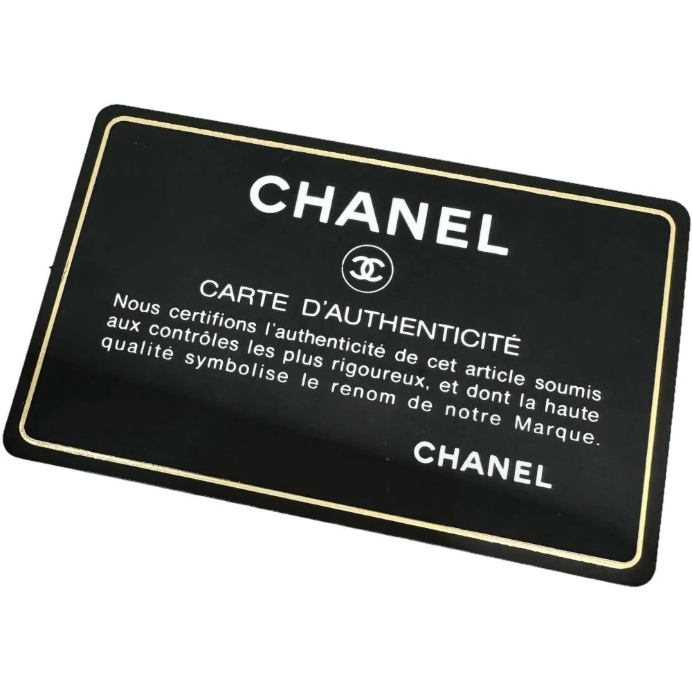 Chanel W Face 2WAY Shoulder Bag Black