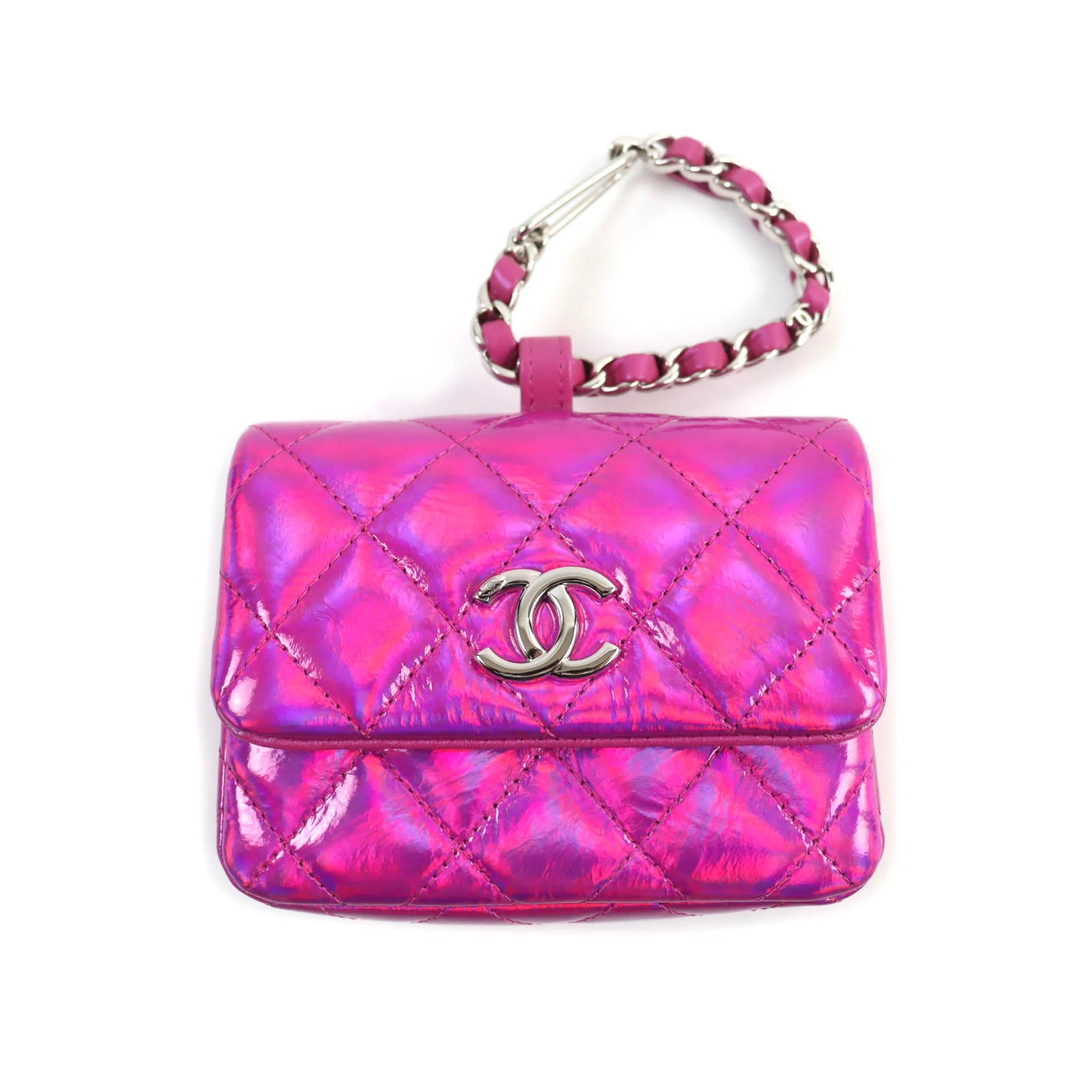 Chanel COCO Mark Matelasse Enamel Pouch