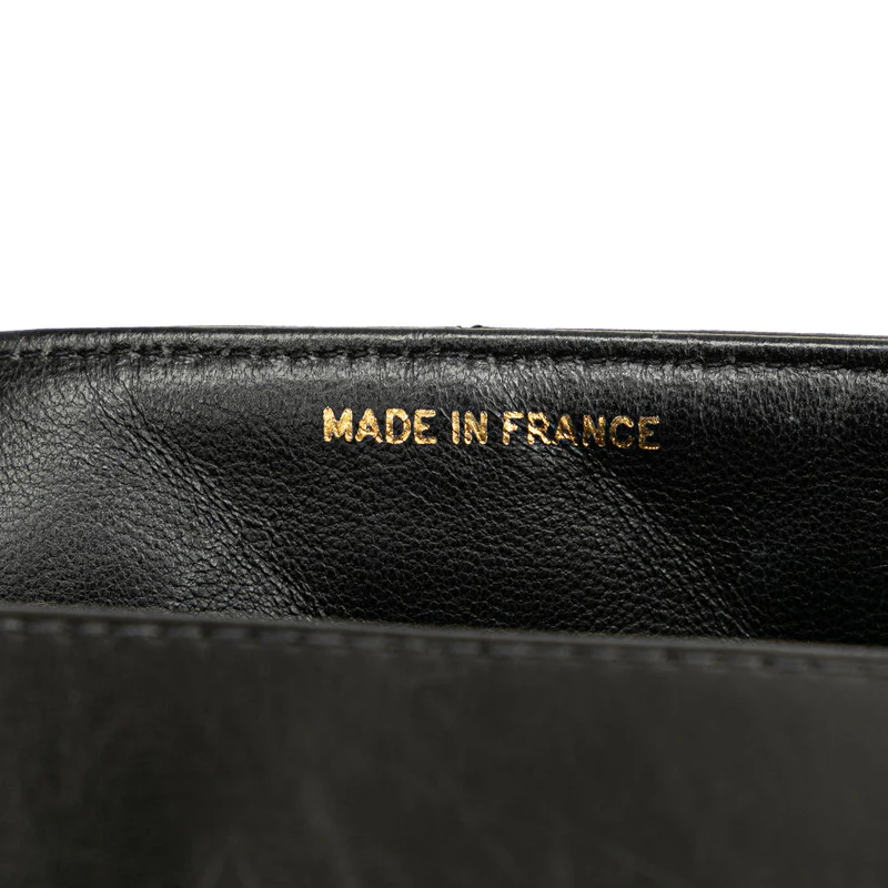 Chanel Diana Chain Shoulder Bag Black Gold